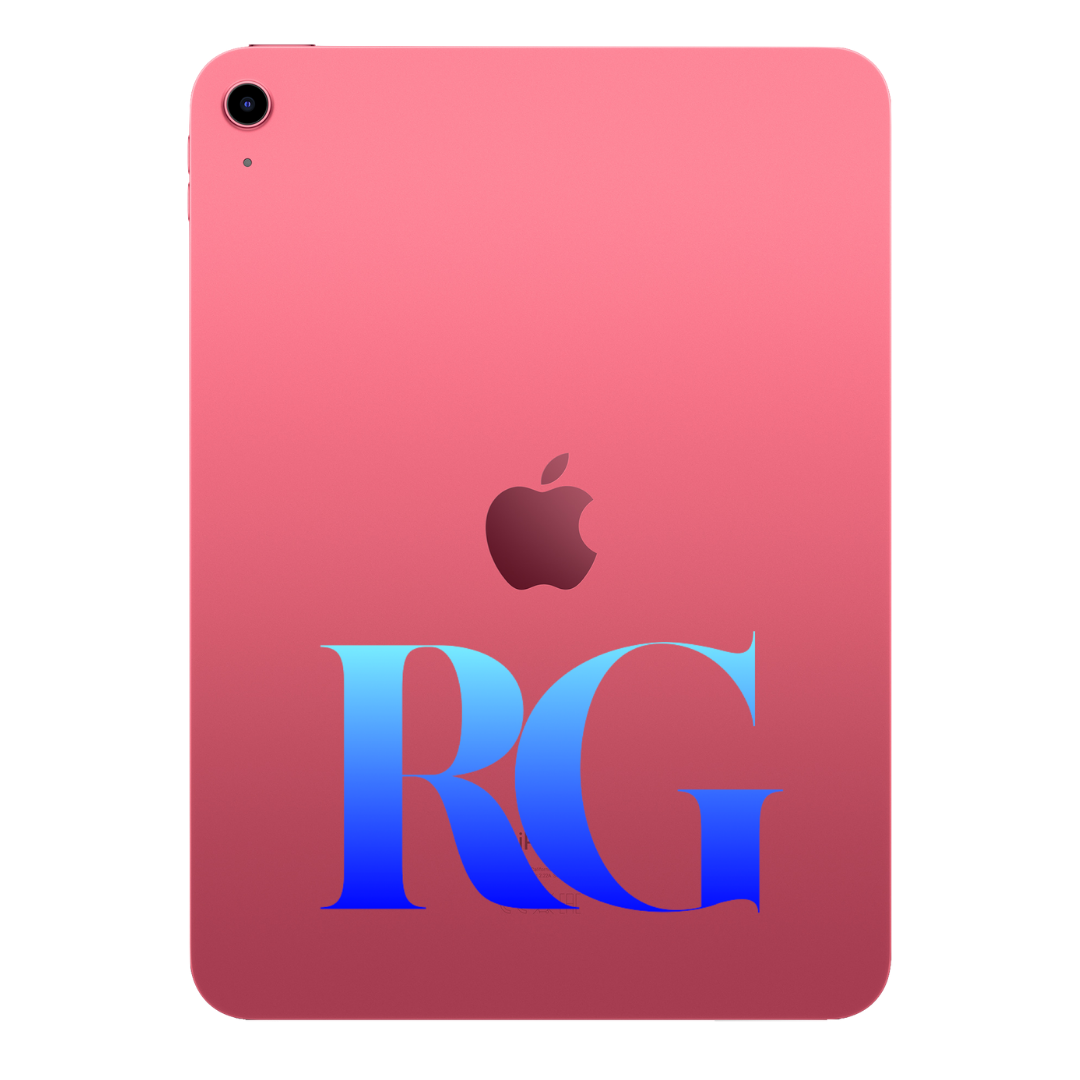 Blue Ombre Personalised iPad Case