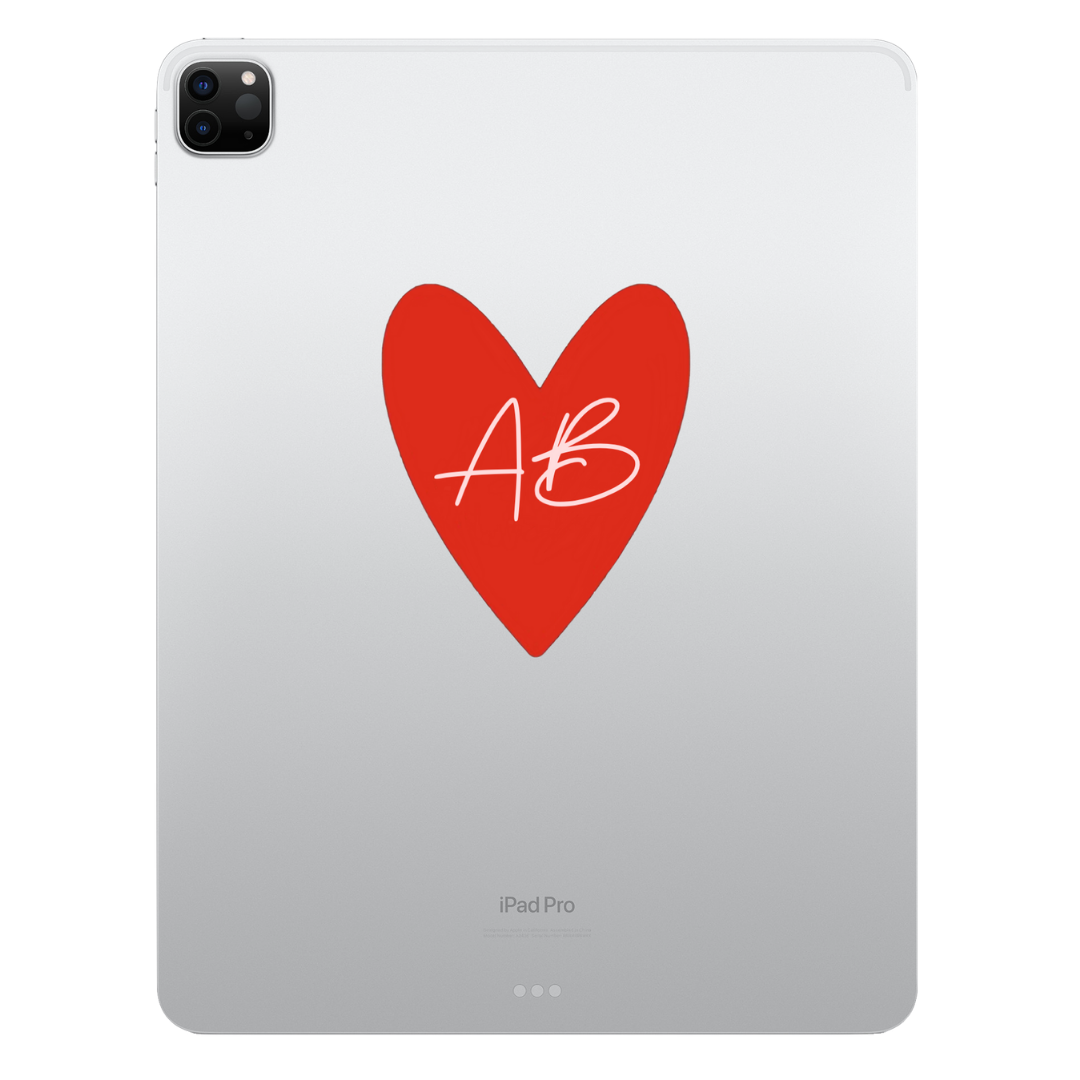 Heart Personalised iPad Case