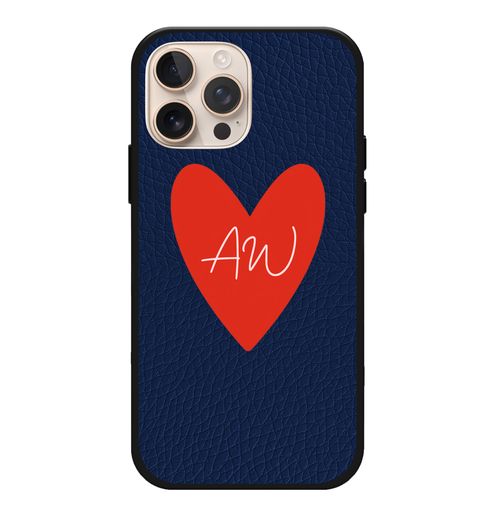 Big Heart Vegan Leather Case