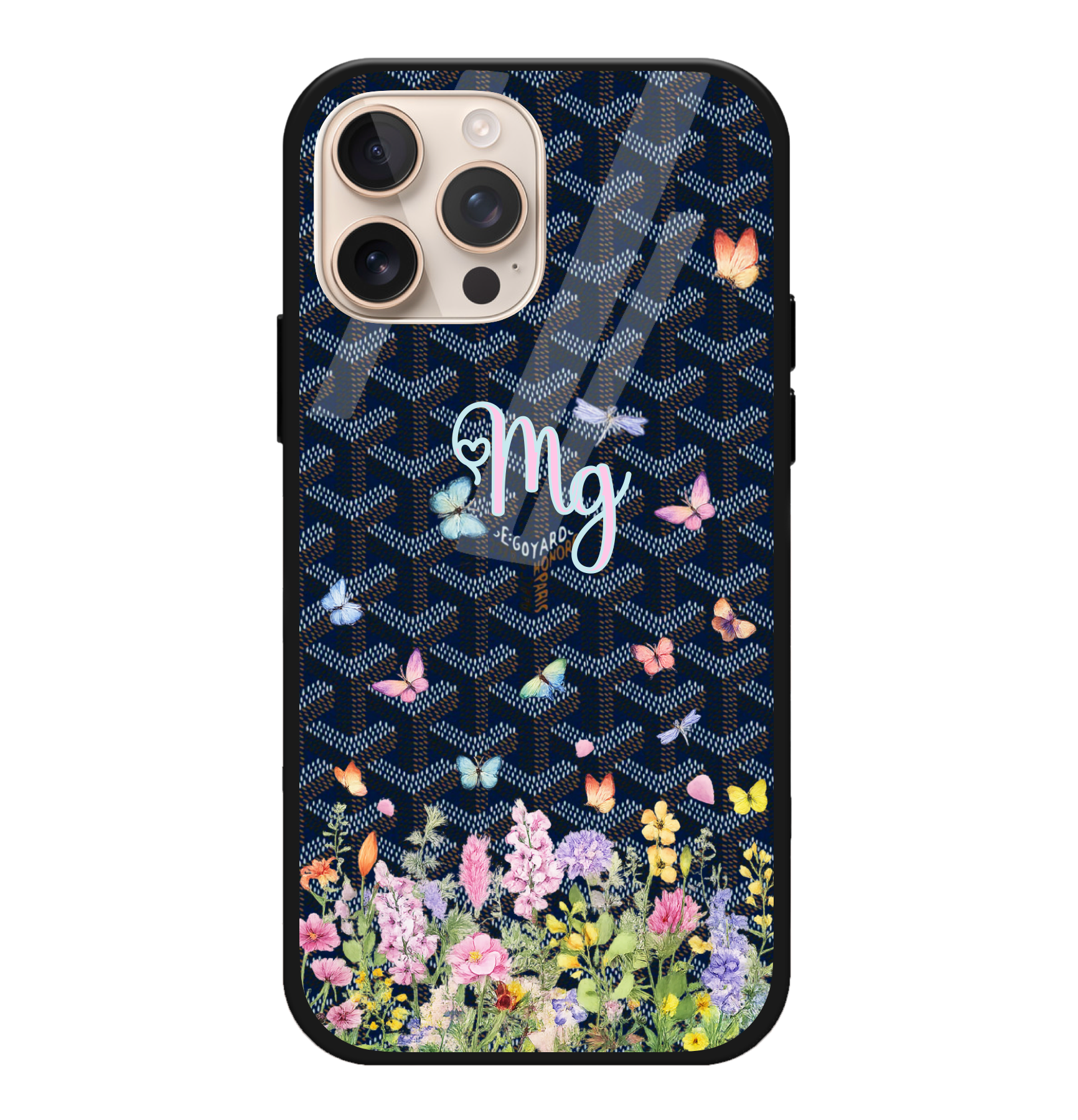 Butterfly Blue Goyard Case
