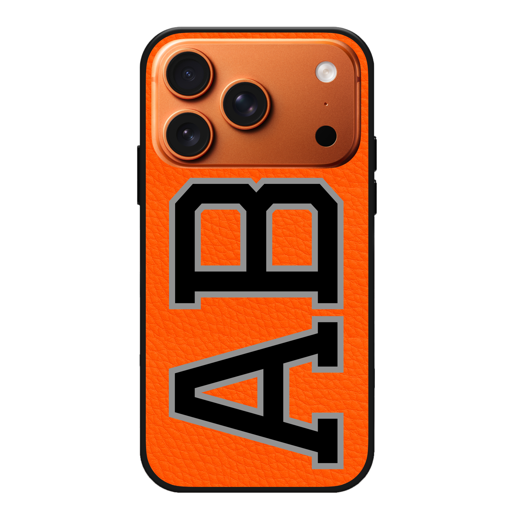 Monogram Initials Vegan Leather Case