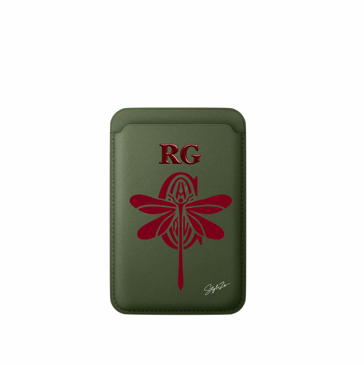 Leather MagSafe Goyard Dragonfly Wallet