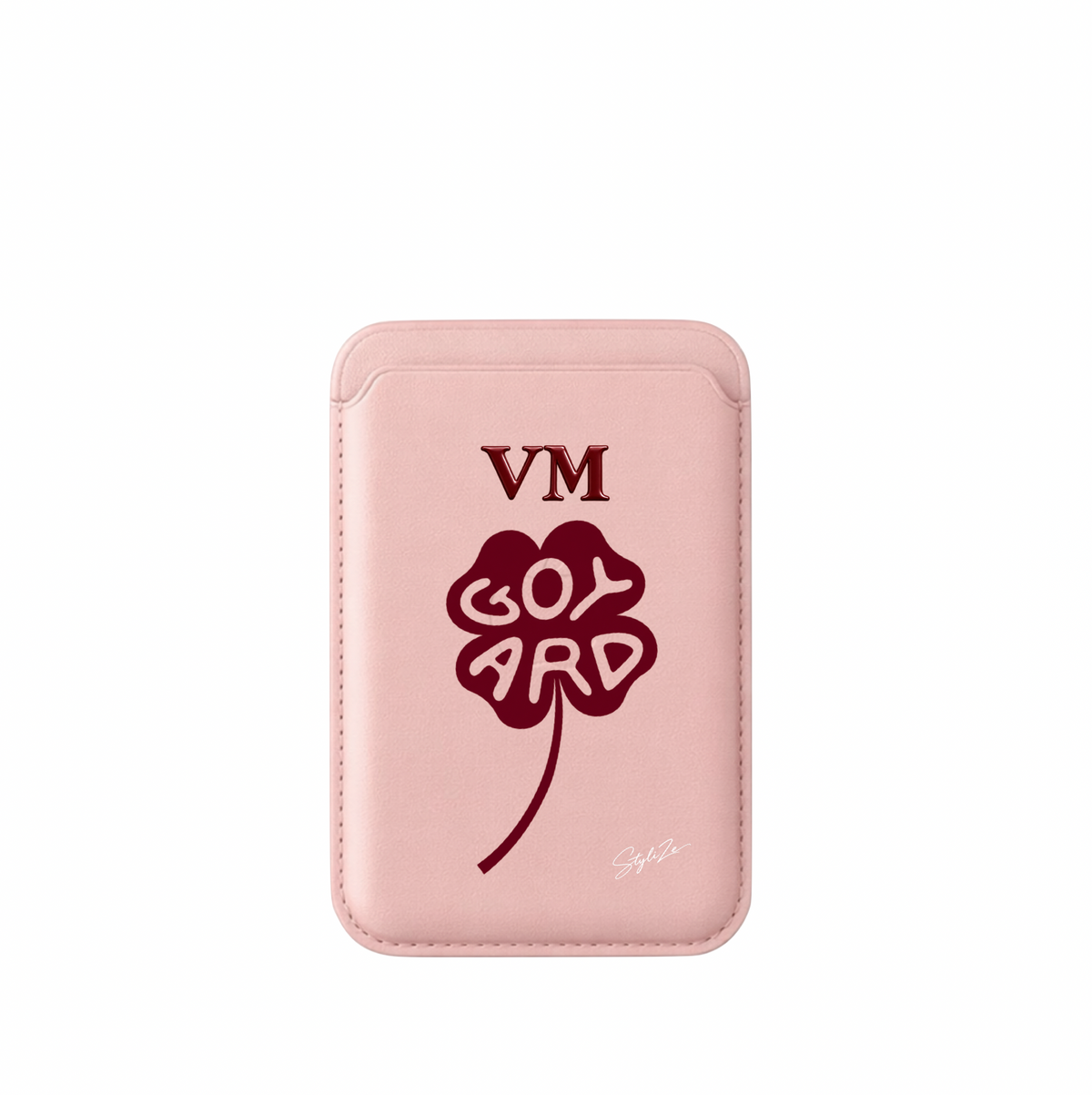 Leather MagSafe Goyard Lucky Clover Wallet