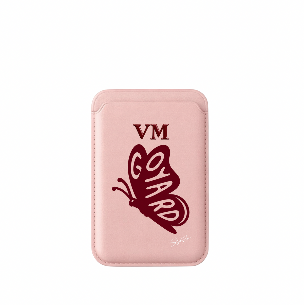 Leather MagSafe Goyard Butterfly Wallet