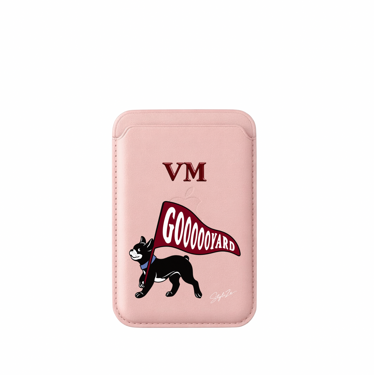 Leather MagSafe Goyard Dog Wallet