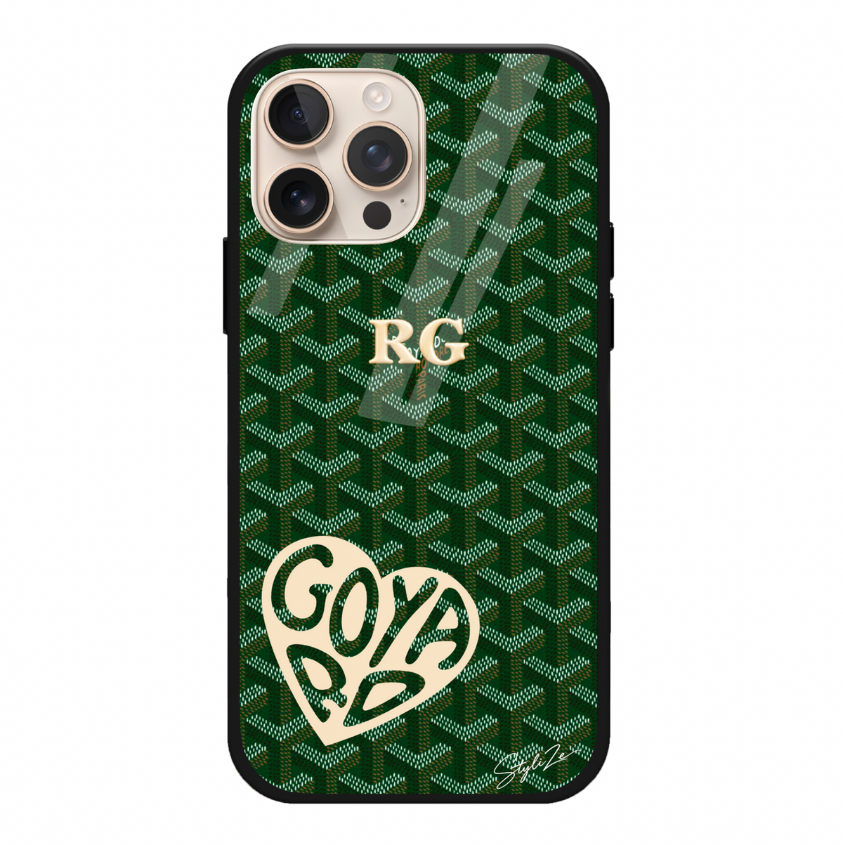 Green Goyard Heart Case