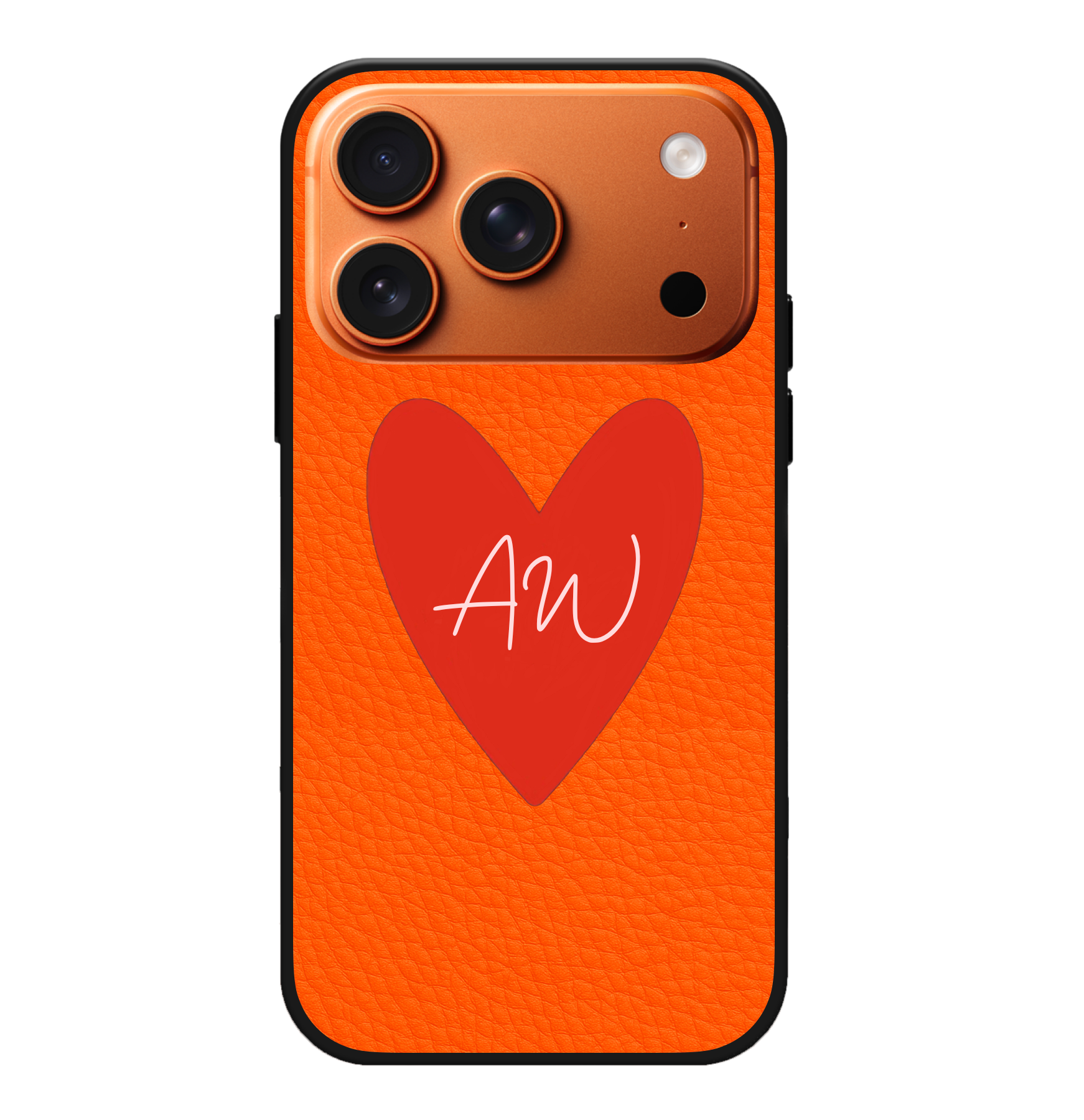 Big Heart Vegan Leather Case