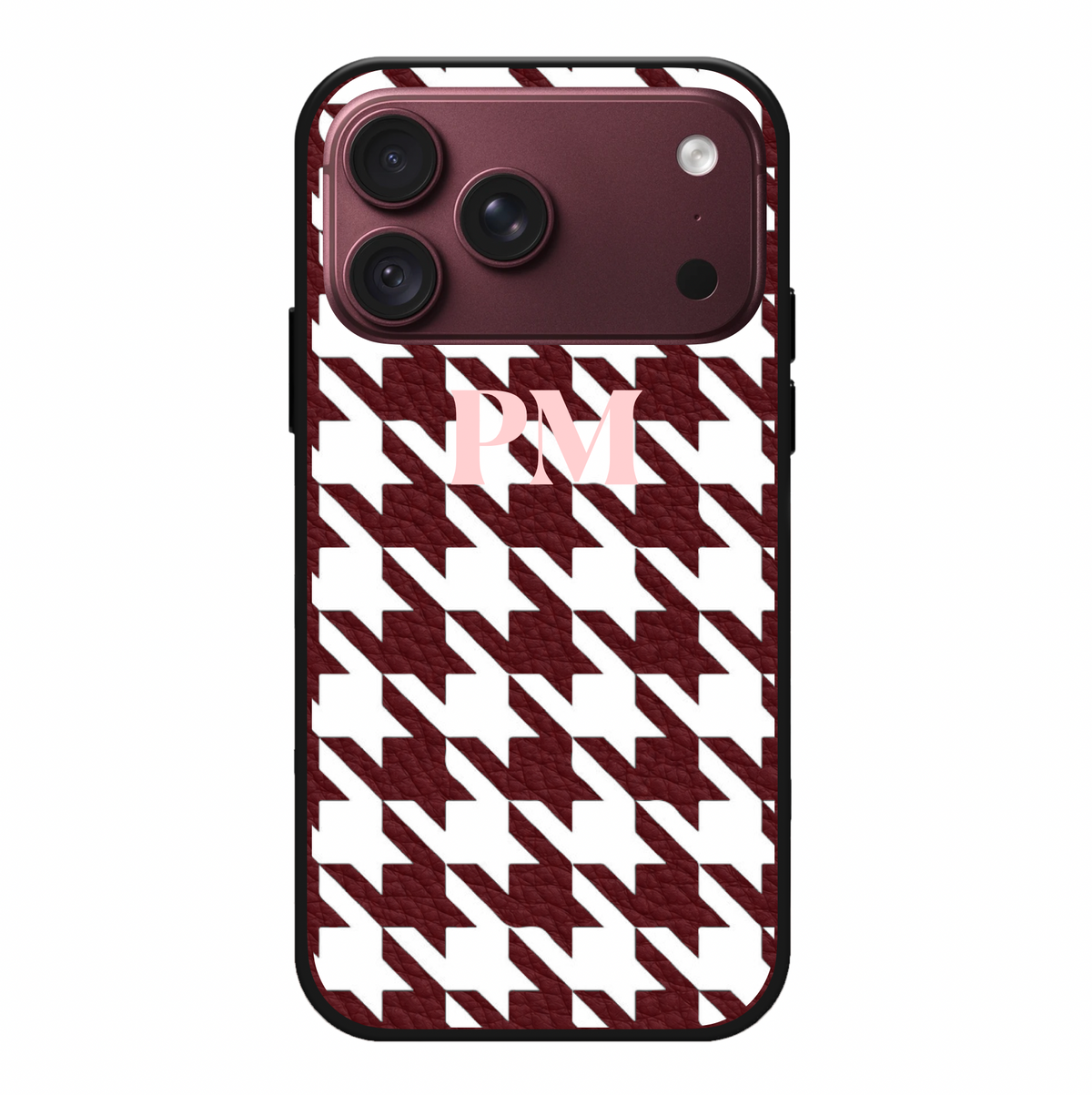 Houndstooth Vegan Leather Case