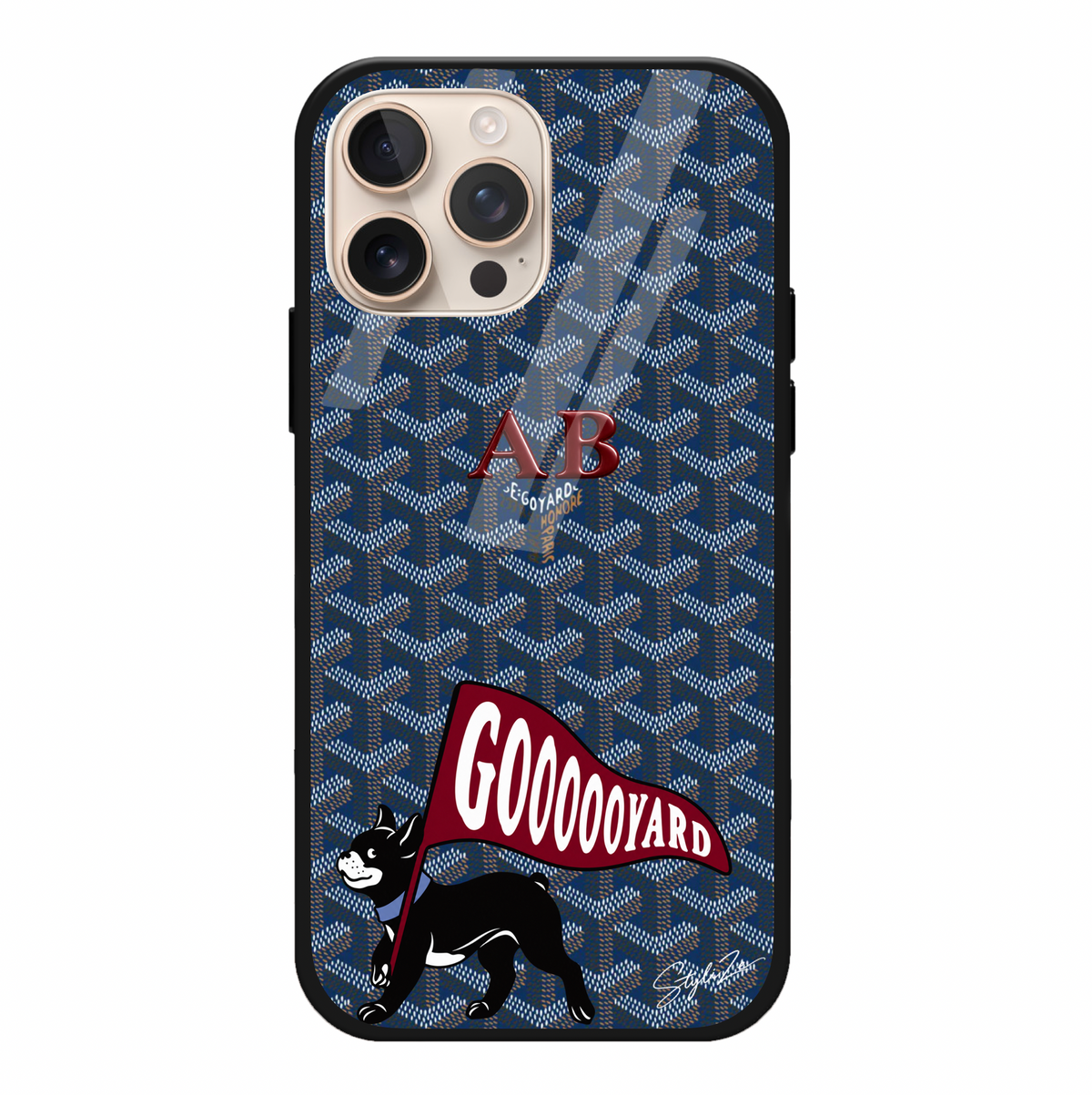 Blue Goyard Dog Case